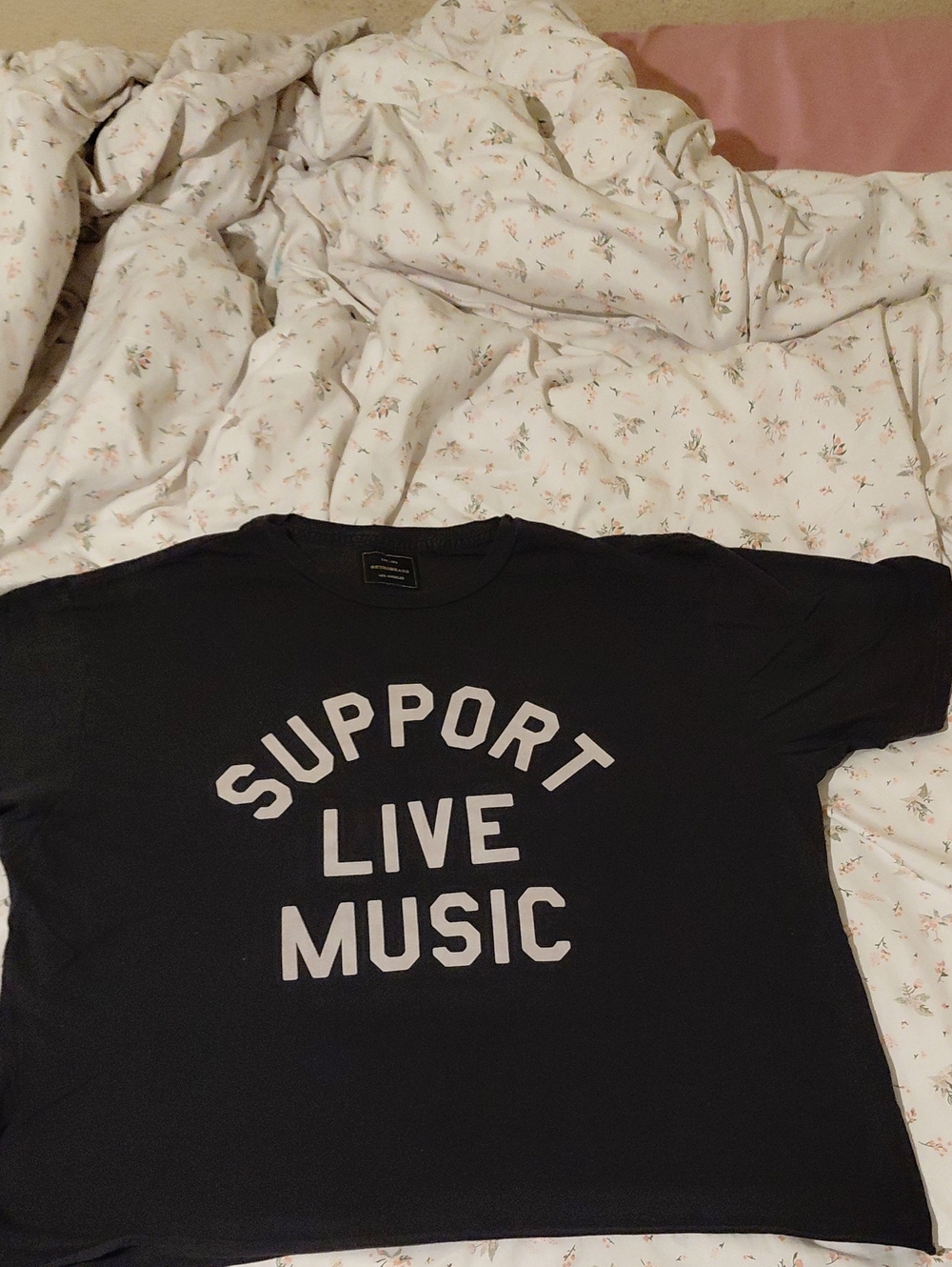 Support Live Music Short Sleeve Tee - Black